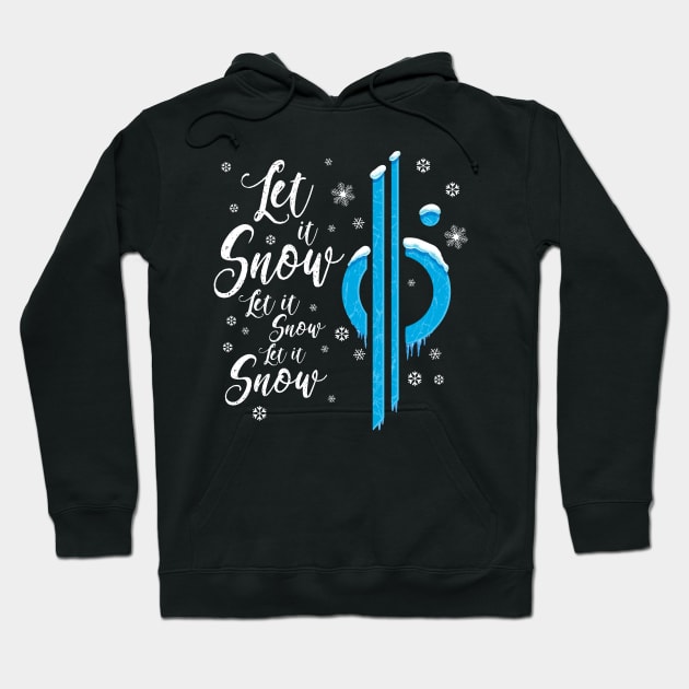 Let it snow (Galactic) Hoodie by Dama Designs